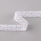 Bias Tape Blumen Blau 18 mm - Ribes y Casals