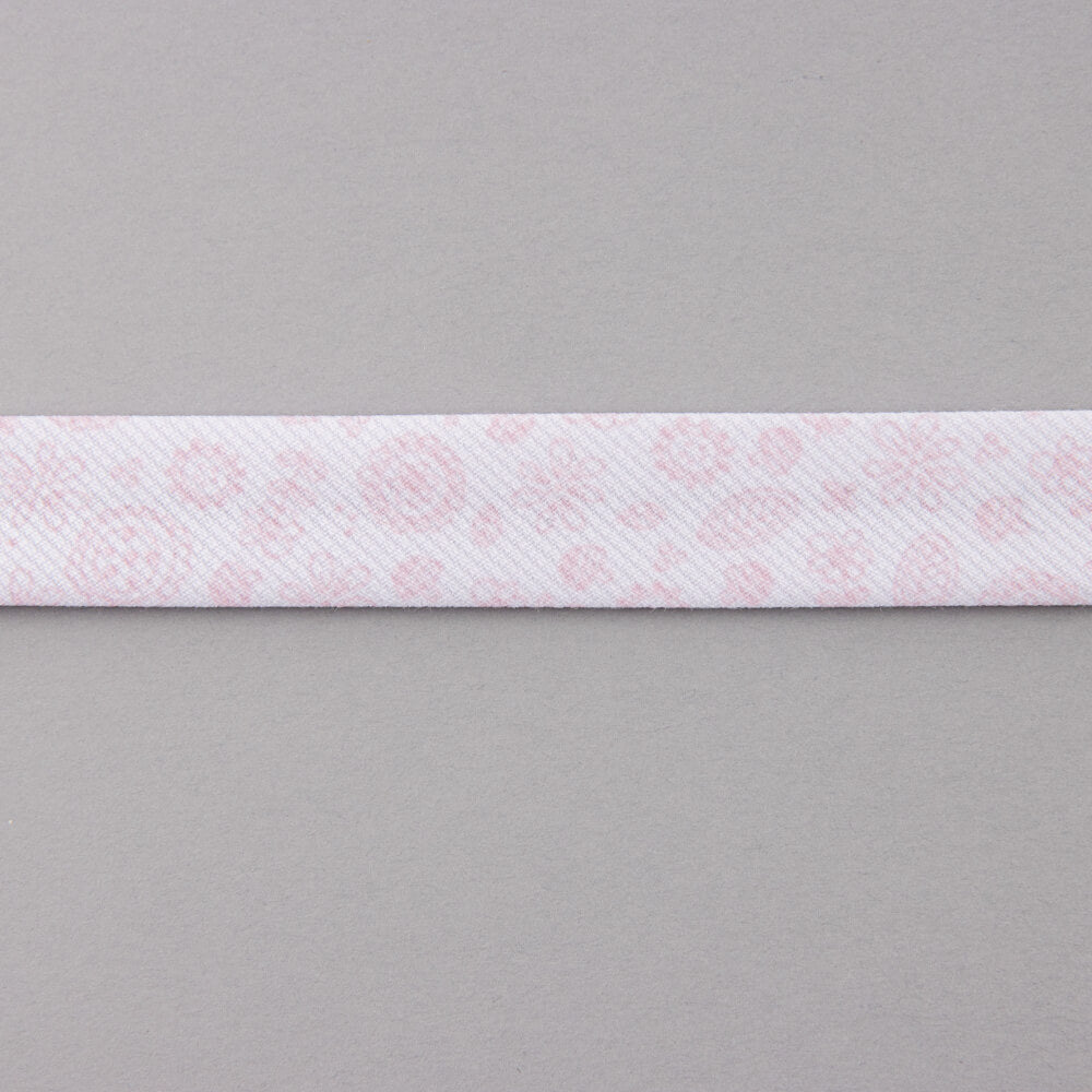 Bias Tape Blätter Rosa 18 mm - Ribes y Casals