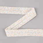 Bias Tape Giraffen Blau-Koralle 30mm - Ribes y Casals