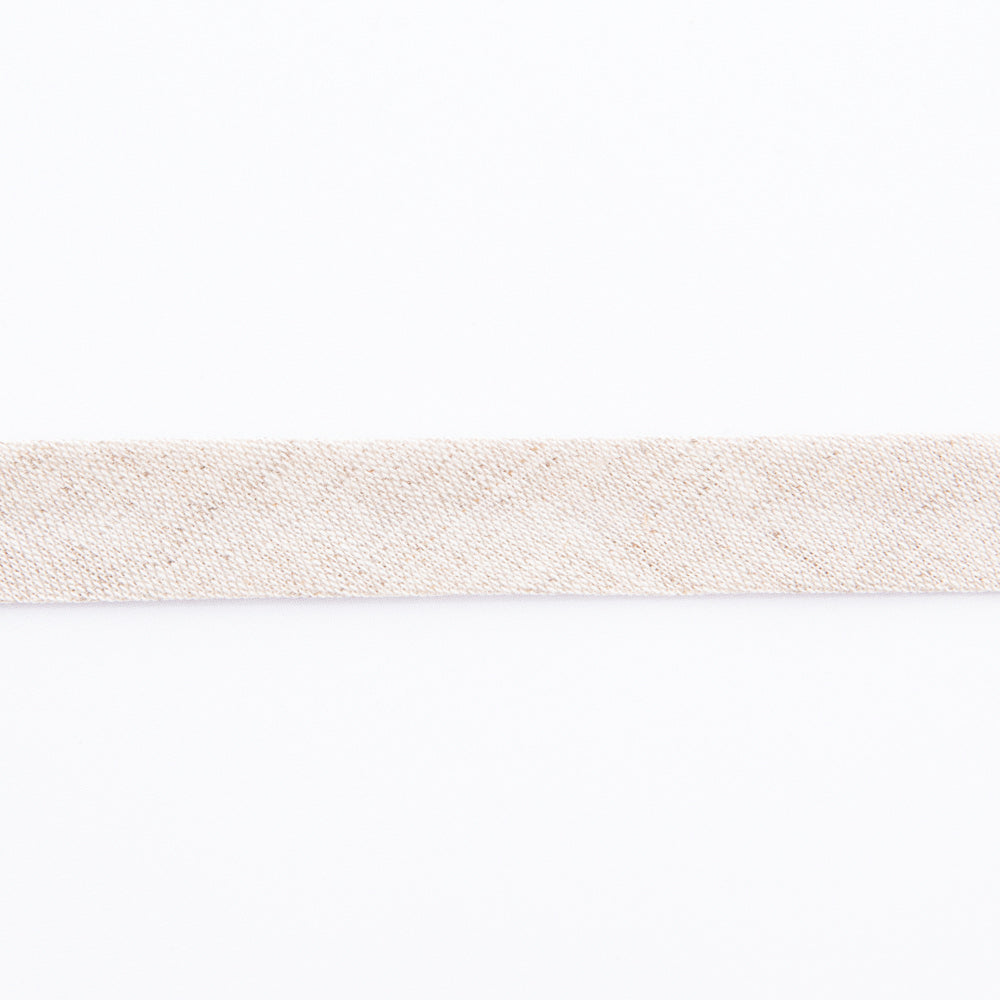 Bias-Leinenband Beige 18 mm - Ribes y Casals