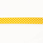 Bias Tape Polka Dots Gelb 18mm - Ribes y Casals