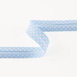 Bias Tape Polka Dots Hellblau 18mm - Ribes y Casals