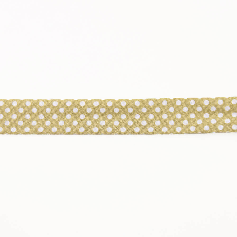 Bias Tape Polka Dots Beige 18mm - Ribes y Casals