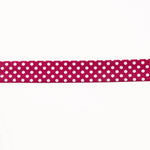 Bias Tape Maroon Polka Dots 18mm - Ribes y Casals
