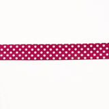 Bias Tape Maroon Polka Dots 18mm - Ribes y Casals