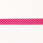 Fuchsia Bias Tape Polka Dots 18mm - Ribes y Casals