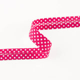 Fuchsia Bias Tape Polka Dots 18mm - Ribes y Casals