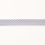 Bias Tape Polka Dots Grau 18mm - Ribes y Casals
