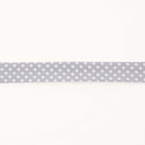 Bias Tape Polka Dots Grau 18mm - Ribes y Casals