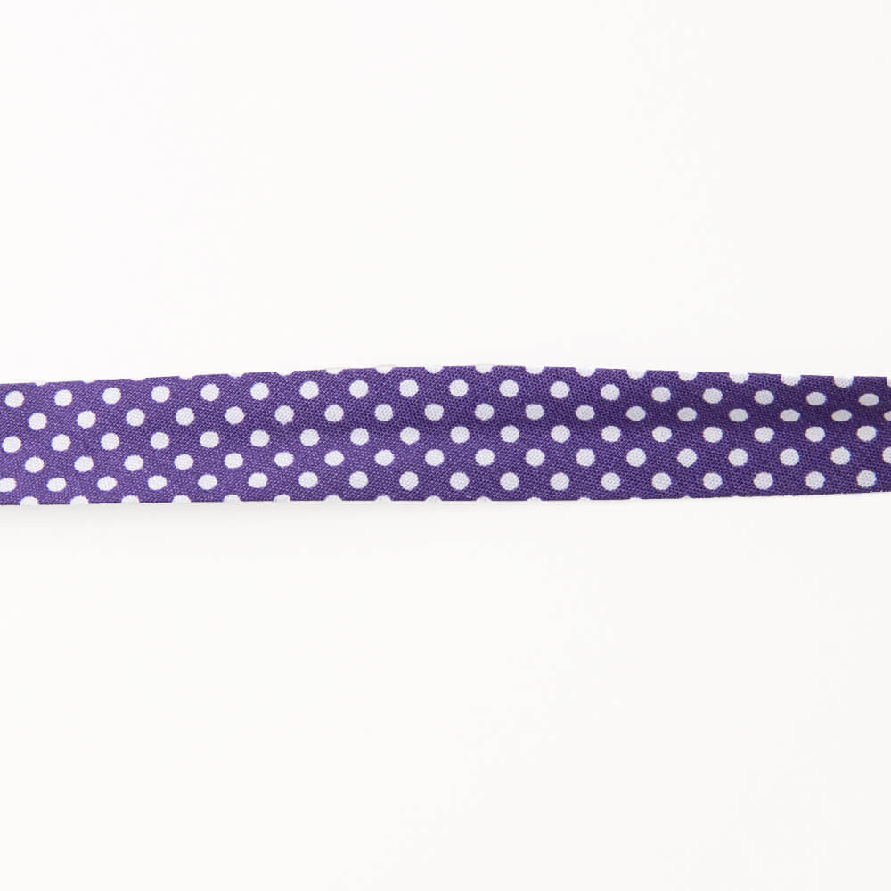 Bias Tape Polka Dots Lila 18mm - Ribes y Casals