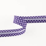Bias Tape Polka Dots Lila 18mm - Ribes y Casals