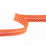 Bias Tape Polka Dots Orange 18mm - Ribes y Casals
