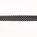 Bias Tape Polka Dots Schwarz 18mm - Ribes y Casals
