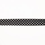 Bias Tape Polka Dots Schwarz 18mm - Ribes y Casals