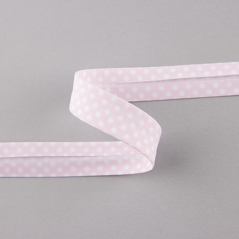 Bias Tape Rosa Polka Dots 18mm - Ribes y Casals
