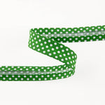 Bias Tape Grün Polka Dots 18mm - Ribes y Casals