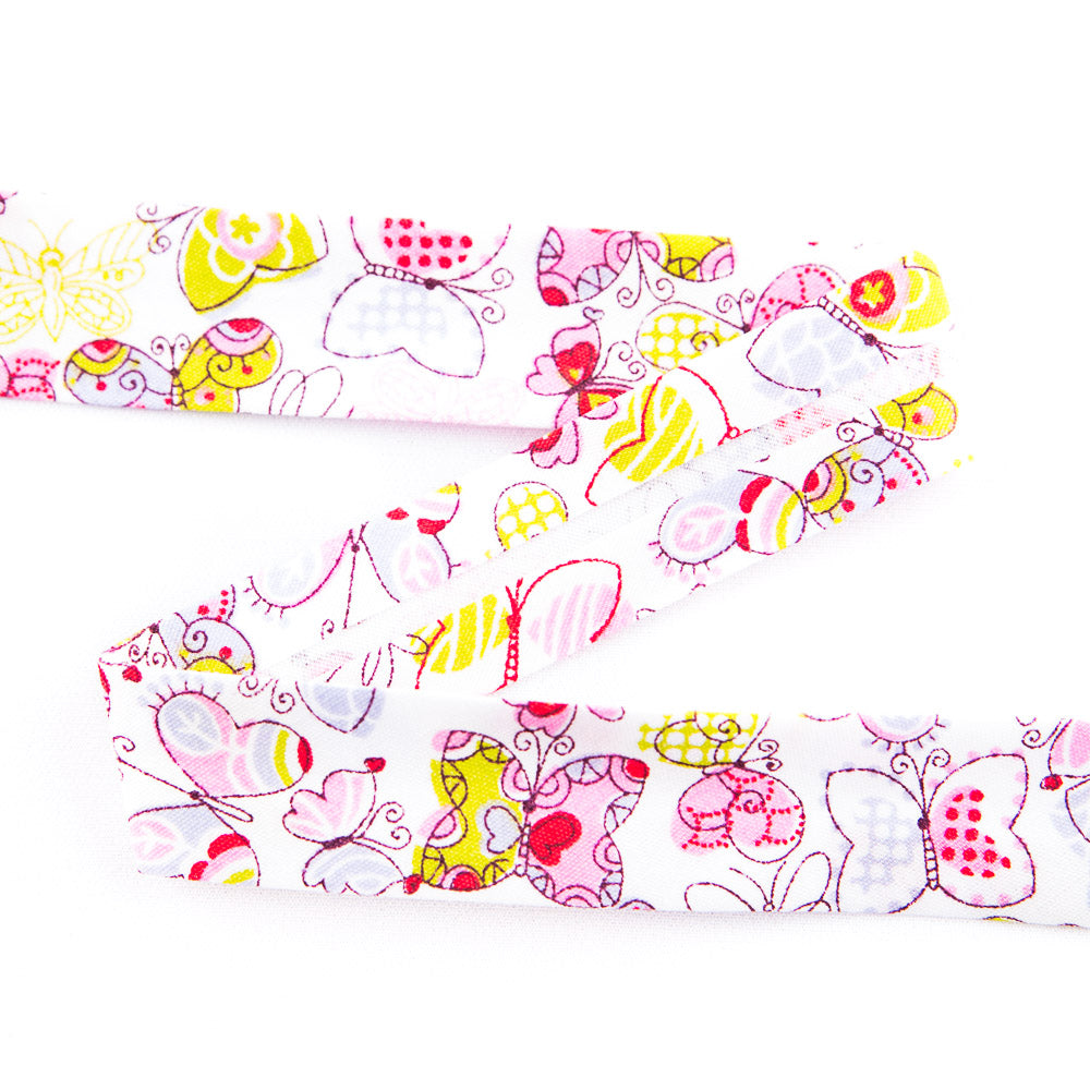 Bias-Band Schmetterlinge Rosa 18 mm - Ribes y Casals