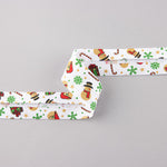 Bias Tape Weihnachtspuppen Weiß 30mm - Ribes y Casals