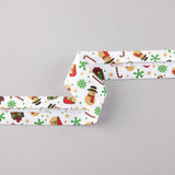 Bias Tape Weihnachtspuppen Weiß 30mm - Ribes y Casals