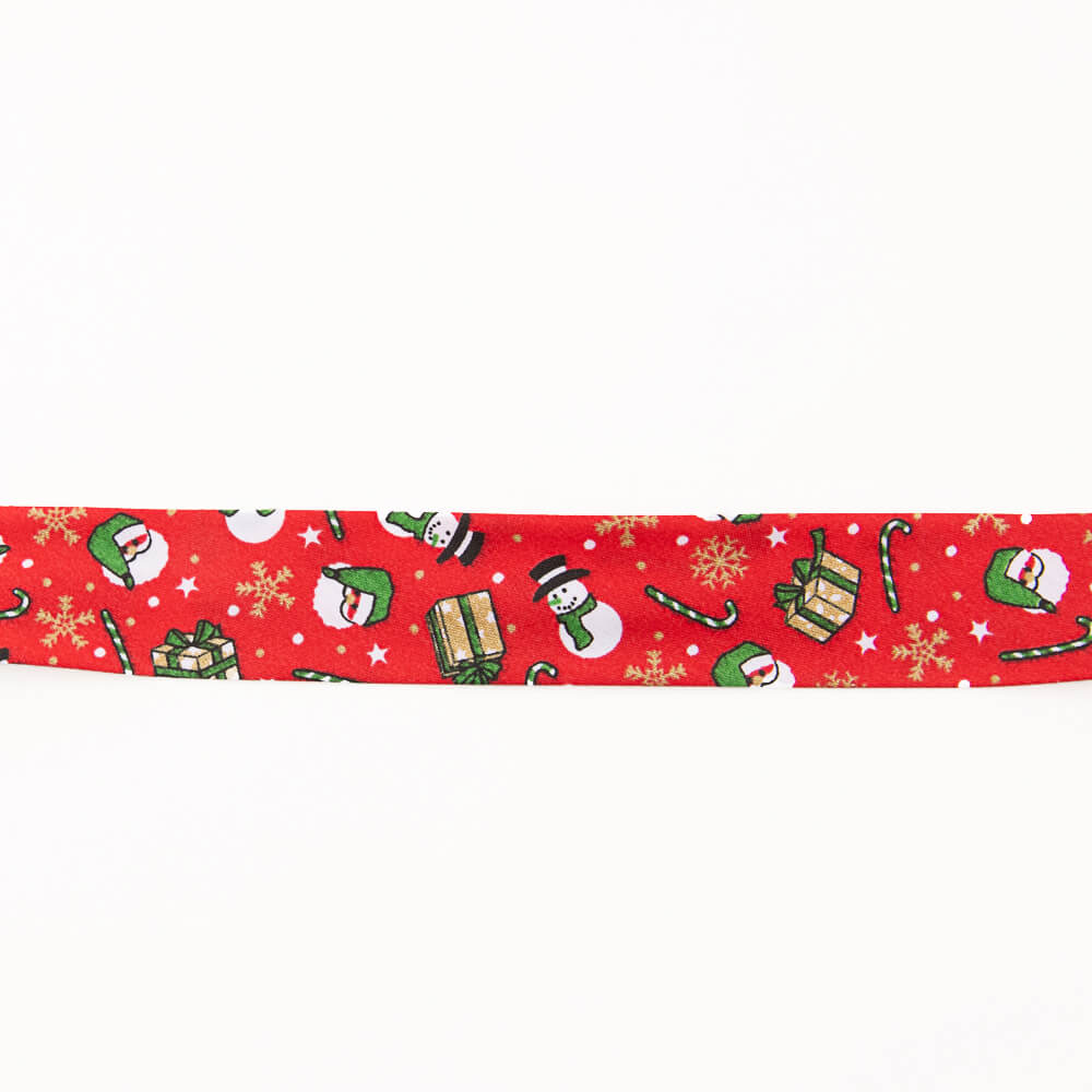 Bias Tape Weihnachtspuppen Rot 30mm - Ribes y Casals