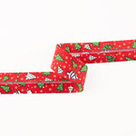 Bias Tape Weihnachtsbaum Rot 30mm - Ribes y Casals