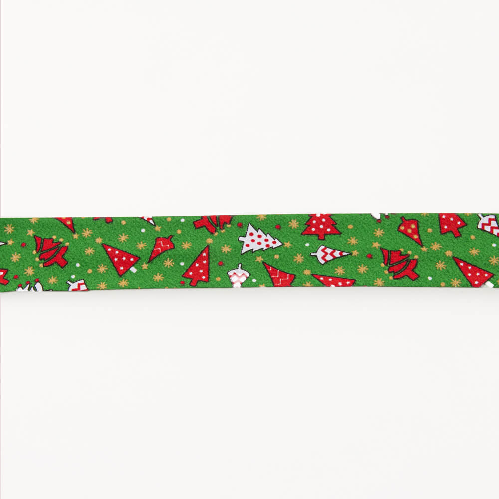 Bias Tape Weihnachtsbaum Grün 30mm - Ribes y Casals