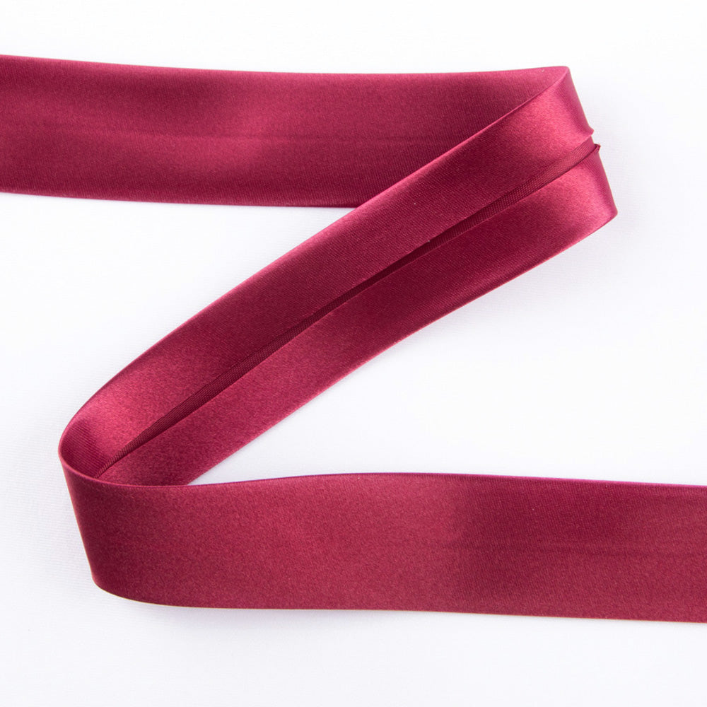 Satin-Bias-Band Granat 30 mm - Ribes y Casals