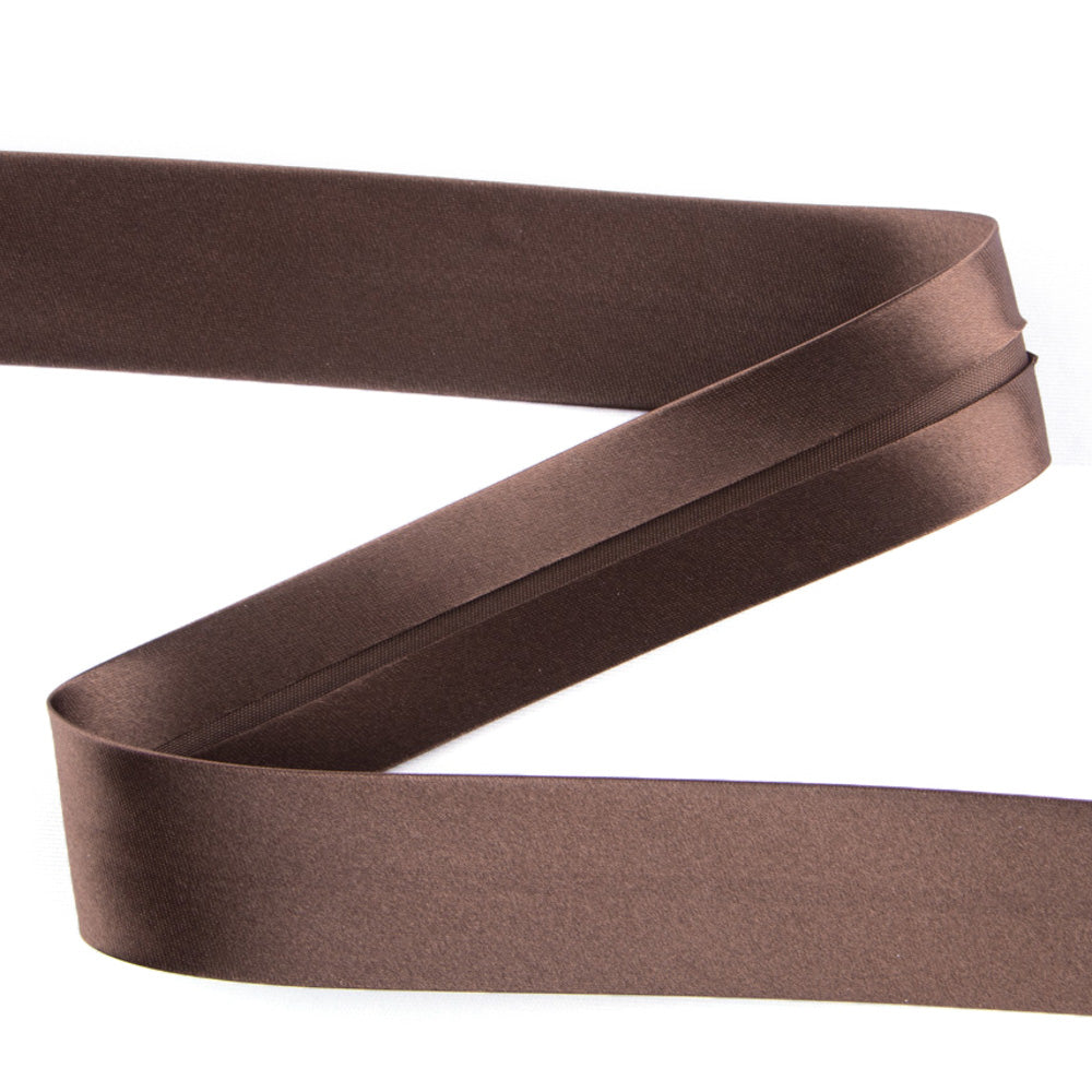 Satin Bias Tape Braun 30 mm - Ribes y Casals