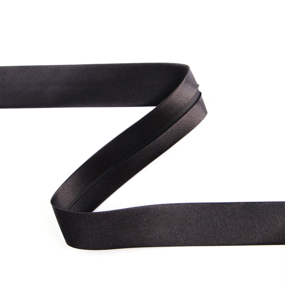 Satin Bias Tape Schwarz 18 mm - Ribes y Casals