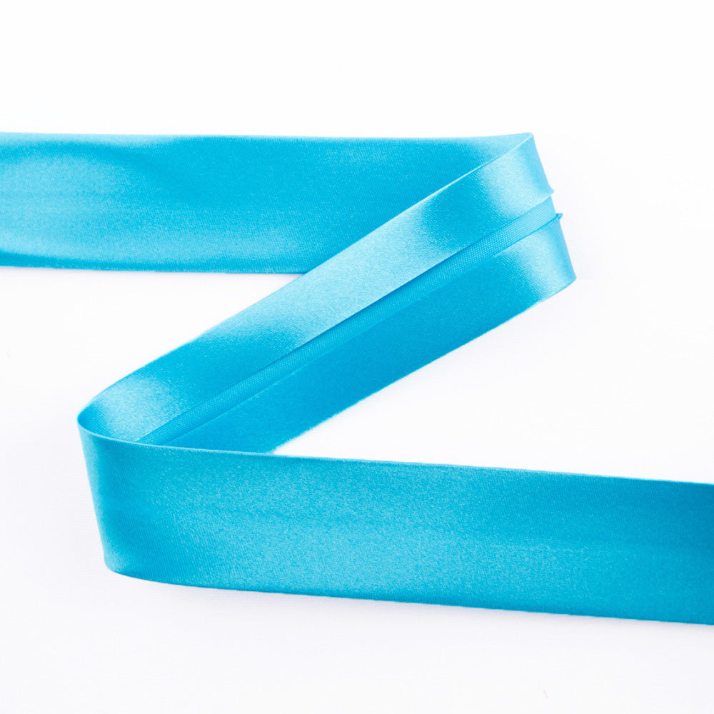 Satin Bias Band Türkis 30 mm - Ribes y Casals
