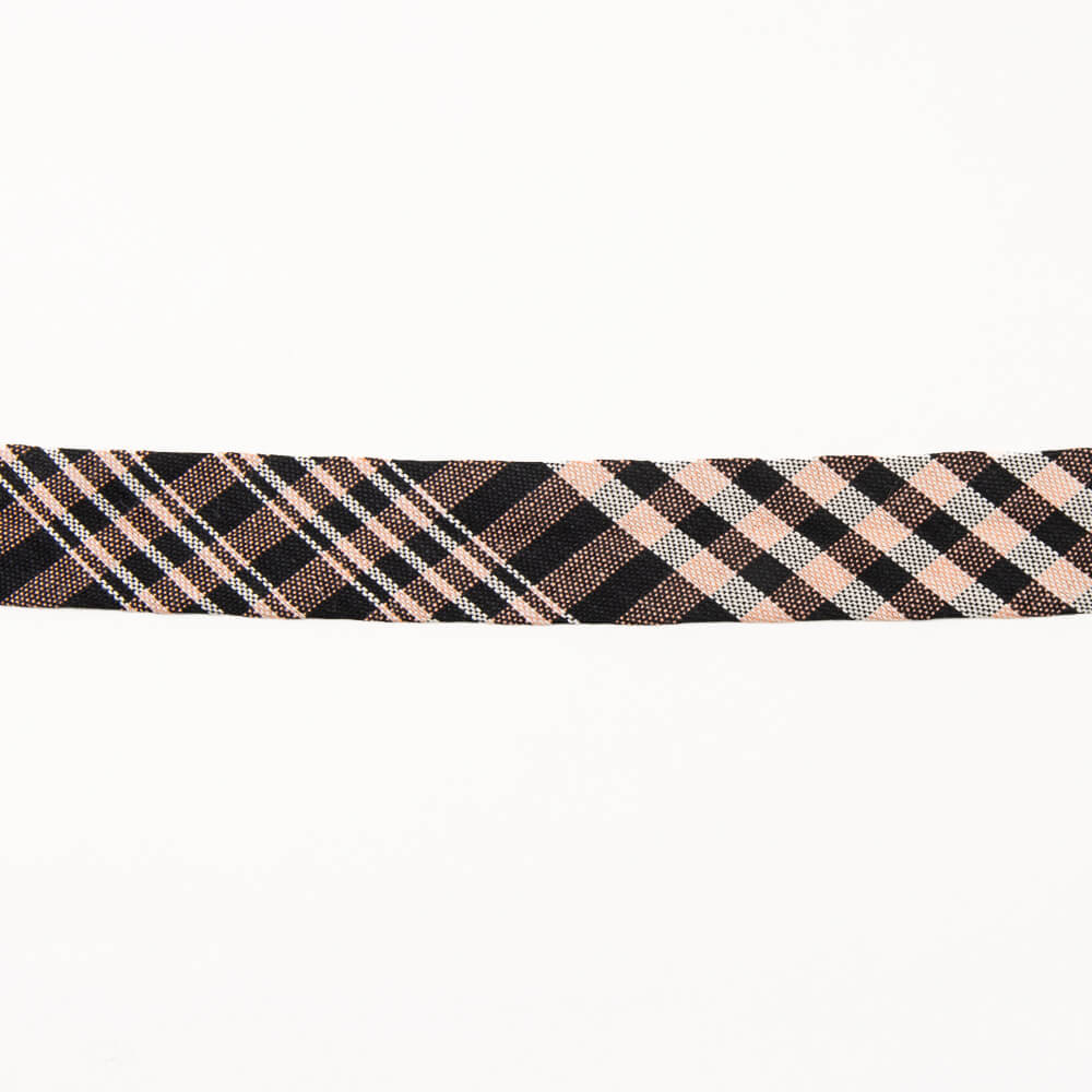 Rustikales kariertes Bias-Band 30mm - Ribes y Casals