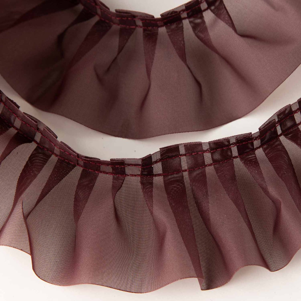 Garrucha Plissee-Band 6 cm Dunkel Bordeaux - Ribes y Casals