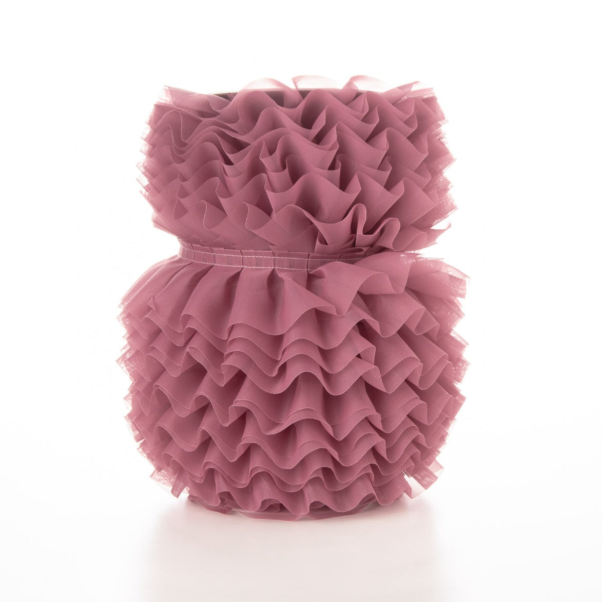 Plissiertes Garrucha-Band 6 cm Rhabarber-Rosa - Ribes y Casals