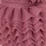 Plissiertes Garrucha-Band 6 cm Rhabarber-Rosa - Ribes y Casals