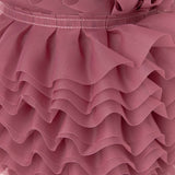 Plissiertes Garrucha-Band 6 cm Rhabarber-Rosa - Ribes y Casals