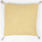 Rustikales gelbes dekoratives Kissen 45x45cm - Ribes y Casals