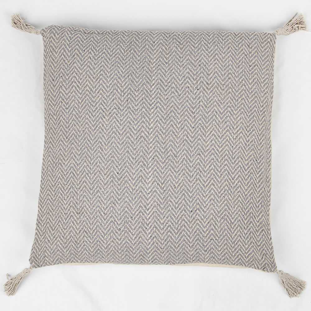 Dekoratives rustikales graues Kissen 45x45cm - Ribes y Casals