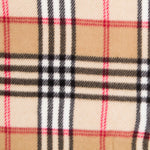 Brauner karierter Fleece-Druck - Ribes y Casals