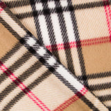 Brauner karierter Fleece-Druck - Ribes y Casals