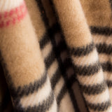 Brauner karierter Fleece-Druck - Ribes y Casals