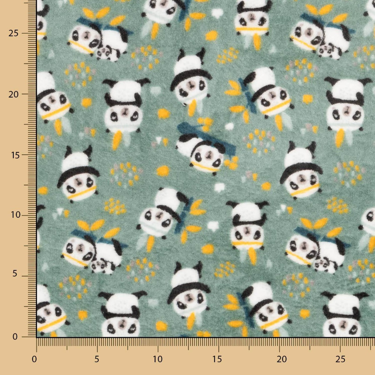 Coralina Pandas Grün Doppelseitig - Ribes y Casals