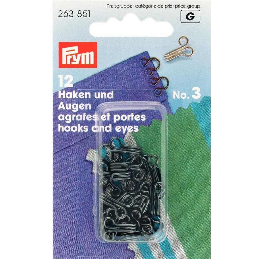 Klammern Schwarz L Prym 263851 - Ribes y Casals