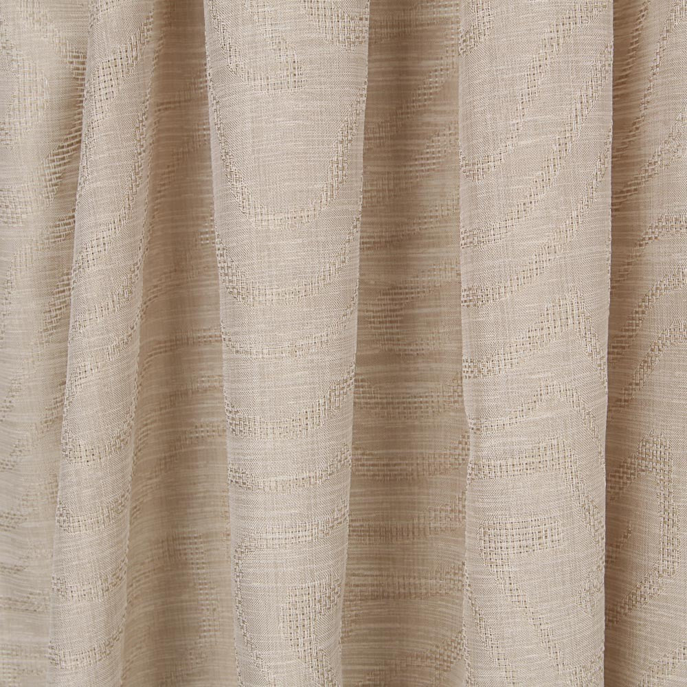 Geometrischer Jacquard-Vorhang in Beige - Ribes y Casals