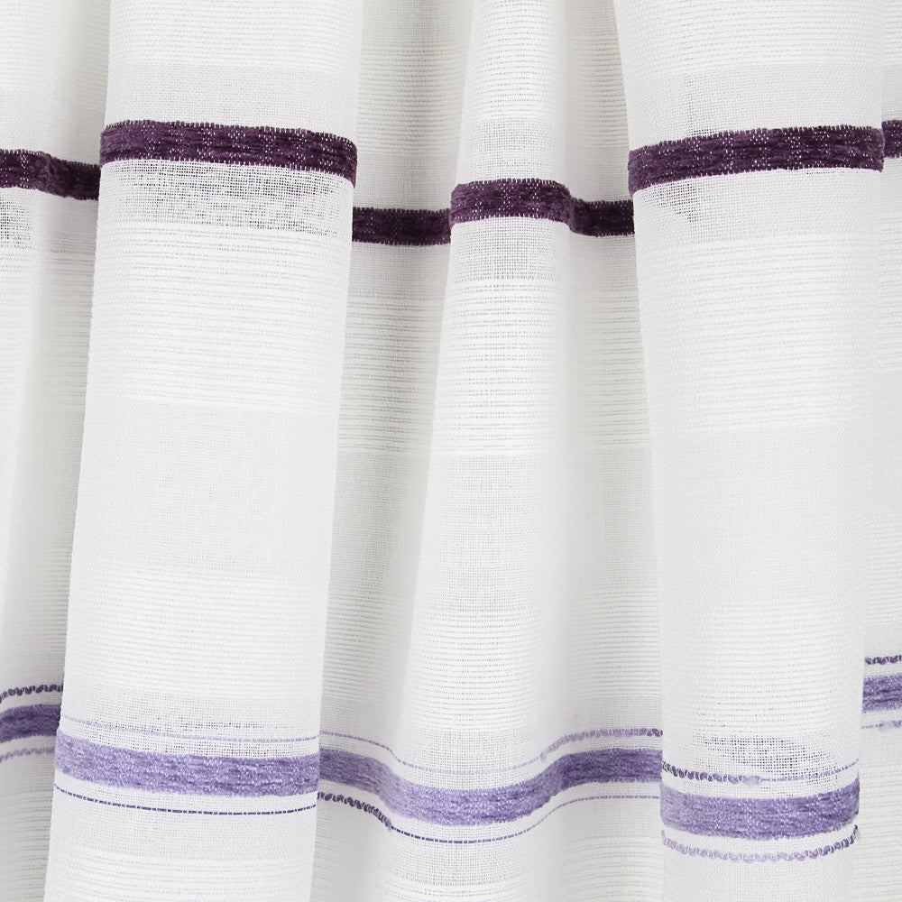 Fliederfarbener gestreifter Jacquard-Vorhang - Ribes y Casals