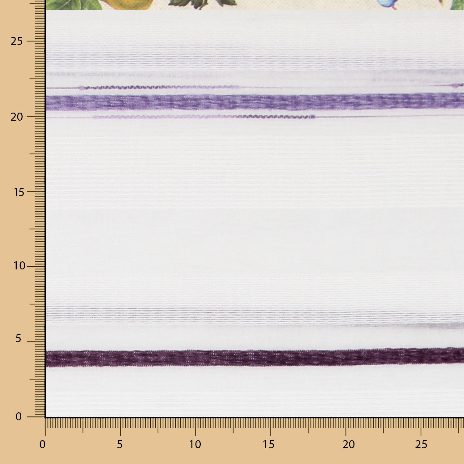 Fliederfarbener gestreifter Jacquard-Vorhang - Ribes y Casals