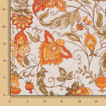 Rustikaler Vorhang Cretona Orange - Ribes y Casals