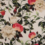 Rustikaler roter Cretonne-Vorhang - Ribes y Casals