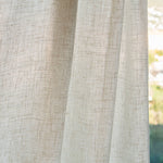 Beige Herringbone gestreifter Vorhang - Ribes y Casals