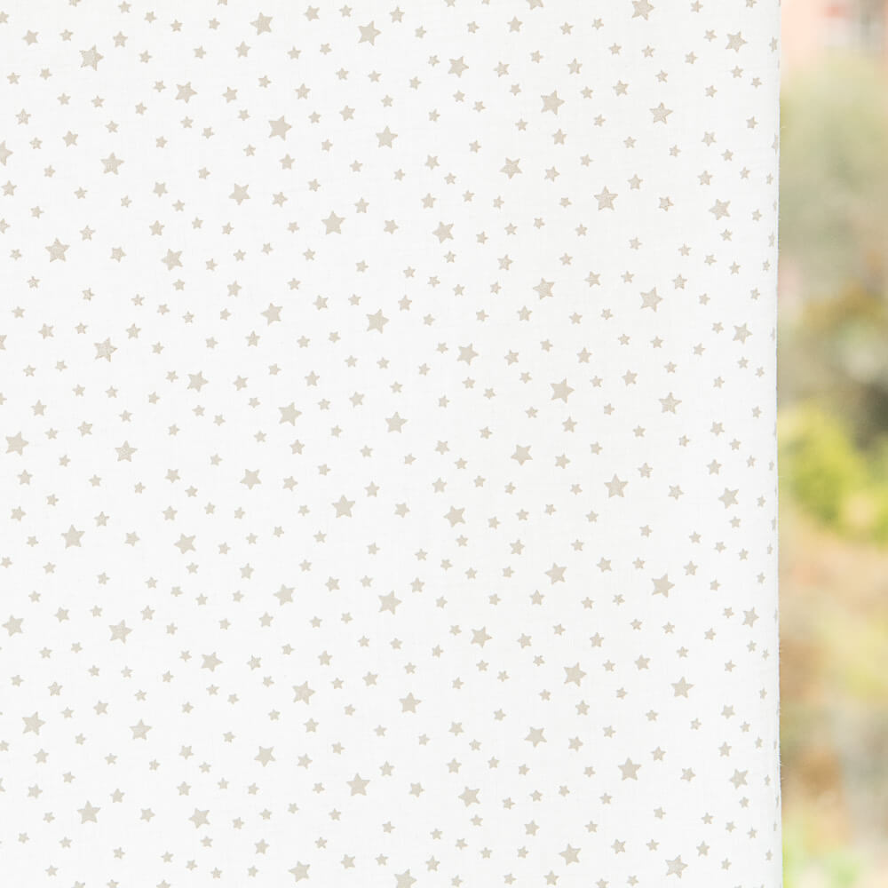 Cotton Star Print Weiß - Ribes y Casals