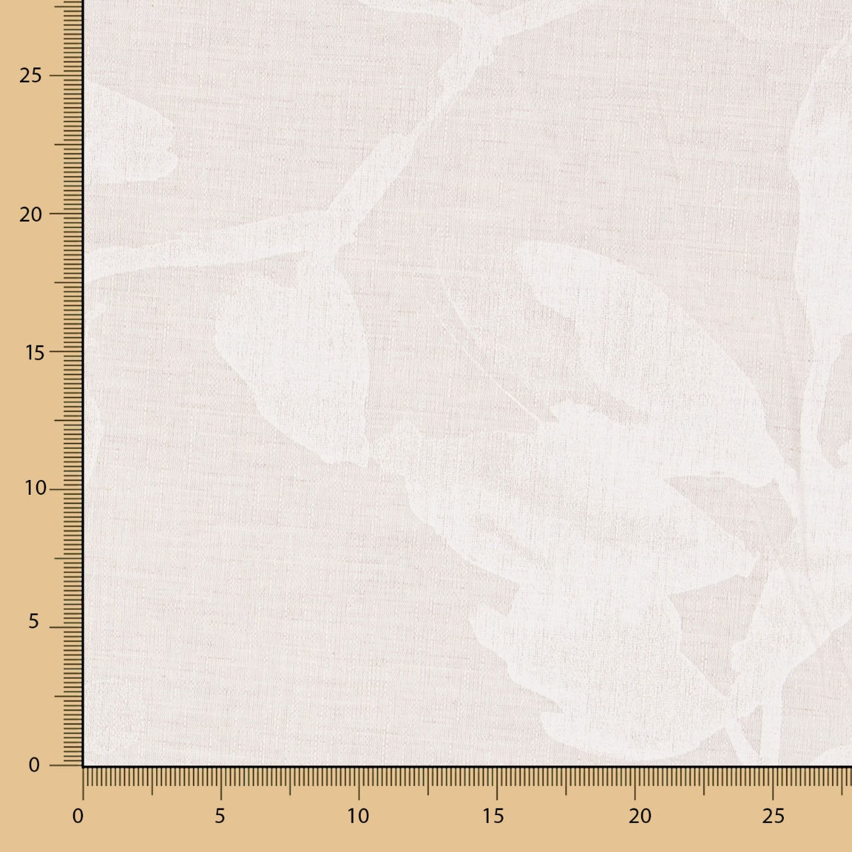 Reststück Polyester-Vorhangstoff „Ramas Natural“ – verschiedene Maße x Breite 300 cm - Ribes y Casals